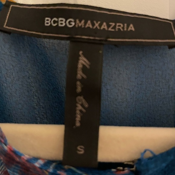 BCBG Max Azria Caftan Style Dress 💙💚🧡 - Picture 7 of 8